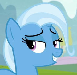 Size: 486x474 | Tagged: safe, screencap, trixie, pony, unicorn, g4, road to friendship, cropped, cute, diatrixes, female, mare, smiling, solo