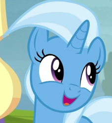 Size: 456x502 | Tagged: safe, screencap, trixie, pony, unicorn, g4, road to friendship, cropped, cute, diatrixes, female, mare, open mouth, solo