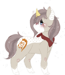 Size: 400x458 | Tagged: safe, artist:shiroikitten, oc, oc only, pony, unicorn, chibi, simple background, solo, transparent background