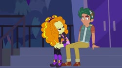Size: 1280x718 | Tagged: safe, artist:z-shadow-0, edit, edited screencap, screencap, adagio dazzle, timber spruce, equestria girls, g4, my little pony equestria girls: better together, star crossed, female, male, shipping, straight, timberdazzle