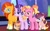 Size: 1280x782 | Tagged: safe, artist:princess-kitsune-tsu, luster dawn, starlight glimmer, sunburst, oc, oc:starshine, oc:sunny rays, pony, unicorn, g4, baby, baby pony, base used, family, female, filly, headcanon, luster dawn is starlight's and sunburst's daughter, male, mare, offspring, parent:starlight glimmer, parent:sunburst, parents:starburst, ship:starburst, shipping, stallion, straight, sunburst the bearded