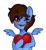 Size: 1200x1300 | Tagged: safe, artist:cottonsweets, oc, oc:pegasusgamer, pegasus, pony, blushing, happy, heart, holiday, looking at you, one eye closed, smiling, valentine's day, wings, wink