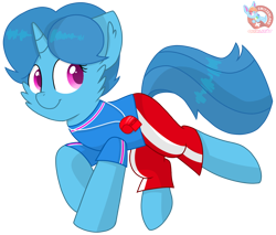 Size: 1670x1425 | Tagged: safe, artist:rainbow eevee, spring rain, pony, unicorn, series:sprglitemplight life jacket days, series:springshadowdrops life jacket days, g4, cute, female, lifeguard, lifeguard spring rain, simple background, solo, springbetes, transparent background, vector, whistle, whistle necklace