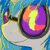 Size: 2048x2048 | Tagged: safe, artist:feather-red, artist:scoot0i0i08, dj pon-3, vinyl scratch, pony, unicorn, g4, close-up, female, gray background, high res, simple background, smiling, solo, vinyl's glasses