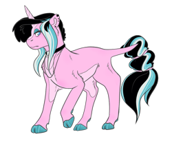 Size: 993x813 | Tagged: safe, artist:lightwolfheart, oc, oc only, oc:green gble, pony, unicorn, cloven fooves, female, mare, simple background, solo, transparent background