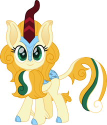Size: 1200x1400 | Tagged: safe, artist:cloudy glow, oc, oc only, oc:cloudy glow, kirin, cloudyglow is trying to murder us, cute, female, kirin-ified, looking at you, ponysona, self insert, simple background, solo, species swap, transparent background, weapons-grade cute
