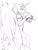 Size: 781x1015 | Tagged: safe, artist:blazelupine, oc, oc only, oc:cenoaion, alicorn, anthro, alicorn oc, earth, horn, male, monochrome, simple background, solo, traditional art, white background