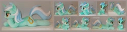 Size: 4008x1032 | Tagged: safe, artist:calusariac, lyra heartstrings, pony, g4, irl, photo, plushie, prone, solo