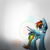 Size: 2000x2000 | Tagged: safe, alternate version, artist:kinetic-spectrum, rainbow dash, pegasus, pony, g4, female, high res, mare, simple background, smiling, solo