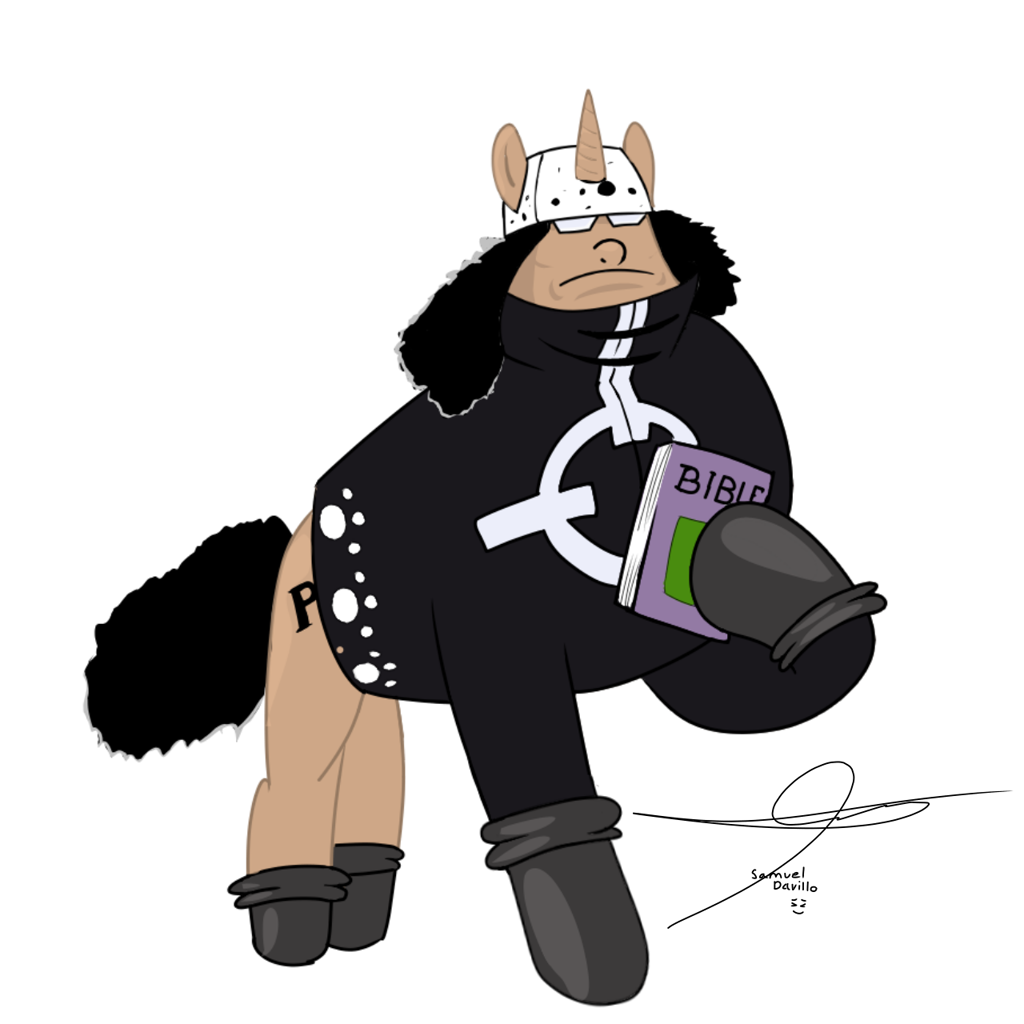 Safe Artist Samueldavillo Pony Unicorn Bartholomew Kuma Bible Crossover One Piece Ponified Derpibooru