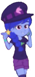 Size: 932x2048 | Tagged: safe, edit, edited screencap, screencap, space camp, equestria girls, equestria girls series, g4, spoiler:eqg series (season 2), background removed, backstage pass, female, low quality, phone, simple background, solo, transparent background