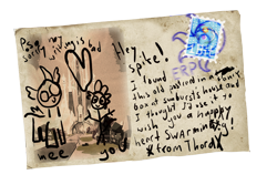 Size: 1280x853 | Tagged: safe, artist:hyper dash, spike, thorax, ask thorax, g4, ask, crystal empire, letter, tumblr