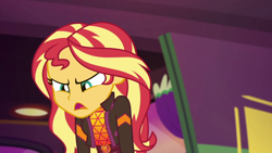 Size: 1920x1080 | Tagged: safe, screencap, sunset shimmer, equestria girls, equestria girls specials, g4, my little pony equestria girls: better together, my little pony equestria girls: sunset's backstage pass, female, geode of empathy, magical geodes, music festival outfit, solo