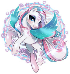 Size: 1148x1221 | Tagged: safe, artist:can9n3, star catcher, pegasus, pony, g3, coat markings, looking at you, swirls, swirly markings
