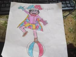 Size: 4608x3456 | Tagged: safe, artist:ezio1-3, equestria girls, g4, equestria girls-ified, kirby (series), marx, traditional art