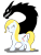 Size: 622x818 | Tagged: safe, artist:chili19, oc, oc only, oc:bloodknife, dragon, earth pony, pony, blood, duo, earth pony oc, female, grin, knife, mare, possessed, simple background, smiling, transparent background