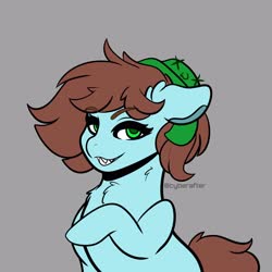 Size: 3000x3000 | Tagged: safe, artist:cyberafter, oc, oc:neko, earth pony, pony, high res, smug