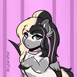 Size: 3000x3000 | Tagged: safe, artist:cyberafter, oc, oc:rouge, bat pony, pony, high res