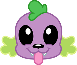 Size: 4135x3500 | Tagged: safe, artist:cloudy glow, spike, spike the regular dog, dog, equestria girls, g4, my little pony equestria girls: better together, reboxing with spike!, :p, cute, fangs, head, high res, looking at you, male, nose, simple background, solo, spikabetes, tongue out, transparent background, vector, weapons-grade cute