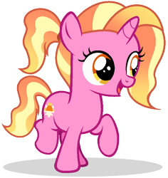Size: 672x712 | Tagged: safe, artist:mlptmntdisneykauane, luster dawn, pony, unicorn, g4, the last problem, base used, cute, female, filly, filly luster dawn, lusterbetes, raised hoof, simple background, solo, transparent background, younger