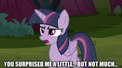 Size: 1280x720 | Tagged: safe, edit, edited screencap, screencap, mean twilight sparkle, twilight sparkle, alicorn, pony, g4, the mean 6, caption, clone, female, image macro, mare, meme, text, twilight sparkle (alicorn)