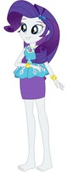 Size: 340x867 | Tagged: safe, artist:marcorulezzz, edit, editor:thomasfan45, vector edit, rarity, equestria girls, equestria girls series, g4, barefoot, barrette, bracelet, clothes, cute, feet, female, geode of shielding, jewelry, legs, magical geodes, pencil skirt, raribetes, rarity peplum dress, simple background, skirt, smiling, solo, vector, white background