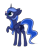 Size: 1404x1698 | Tagged: safe, artist:dusthiel, princess luna, alicorn, pony, g4, balancing, cute, digital art, female, lunabetes, mare, raised hoof, rear view, simple background, smiling, solo, transparent background