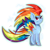 Size: 1920x1920 | Tagged: safe, artist:jxst-starly, rainbow dash, pegasus, pony, g4, backwards cutie mark, badass, colored wings, cool, female, mare, multicolored wings, rainbow wings, simple background, solo, transparent background, wings