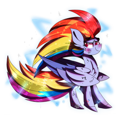 Size: 1280x1222 | Tagged: safe, artist:jxst-starly, rainbow dash, pegasus, pony, g4, badass, cool, female, mare, simple background, solo, transparent background, wings