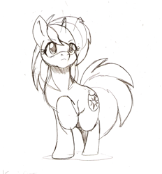 Size: 1110x1196 | Tagged: safe, artist:droll3, shining armor, pony, g4, gleaming shield, rule 63, sketch, solo