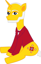 Size: 1288x1998 | Tagged: safe, artist:sw, oc, oc only, oc:neighvar horsen, pony, unicorn, cutie mark, gulating, ivar aasen, male, new norwegian, norway, norwegian, nynorsk, ponified, simple background, sitting, solo, transparent background, vector