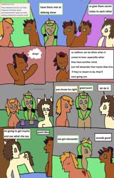 Size: 1249x1948 | Tagged: safe, artist:ask-luciavampire, oc, earth pony, pony, unicorn, tumblr:ask-ponys-university, 1000 hours in ms paint, ask, comic, school