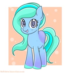 Size: 1280x1333 | Tagged: safe, artist:redpalette, oc, oc only, earth pony, pony, cute, female, mare, smiling, teal