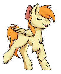 Size: 1339x1620 | Tagged: safe, artist:noxi1_48, oc, oc only, oc:deliambre, pony, bow, cheek fluff, chest fluff, ear fluff, hair bow, simple background, solo, transparent background