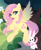Size: 3150x3850 | Tagged: safe, artist:xsatanielx, fluttershy, pegasus, pony, rcf community, g4, cute, female, high res, mare, shyabetes, spread wings, tree, wings