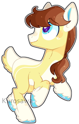 Size: 1446x2268 | Tagged: safe, artist:kurosawakuro, oc, oc only, pony, base used, colored pupils, deer tail, magical gay spawn, male, offspring, parent:braeburn, parent:sheriff silverstar, simple background, solo, stallion, transparent background