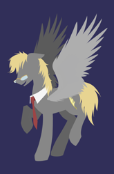 Size: 860x1300 | Tagged: safe, artist:28gooddays, oc, oc only, pegasus, pony, glasses, necktie, silhouette, simple background, solo