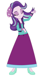 Size: 1024x1692 | Tagged: safe, artist:cartoonmasterv3, starlight glimmer, equestria girls, g4, clothes, female, long skirt, skirt, solo, vector