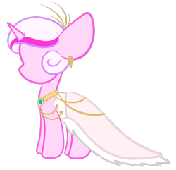 Size: 1593x1533 | Tagged: safe, artist:sugarcloud12, oc, oc only, pony, unicorn, clothes, dress, gala dress, mannequin, simple background, solo, transparent background