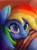 Size: 2048x2732 | Tagged: safe, artist:mandumustbasukanemen, rainbow dash, pegasus, pony, g4, bust, female, high res, portrait, solo