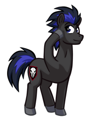 Size: 1476x1998 | Tagged: safe, artist:texasuberalles, derpibooru exclusive, oc, oc only, oc:lt.hunter, earth pony, pony, 2020 community collab, derpibooru community collaboration, colored hooves, last man battalion, looking at you, male, salute, simple background, solo, stallion, the division, transparent background