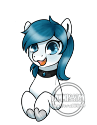 Size: 368x473 | Tagged: safe, artist:helithusvy, derpibooru exclusive, oc, oc only, oc:misharra, earth pony, pony, animated, blinking, blue eyes, commission, earth pony oc, gif, male, open mouth, simple background, solo, ych result