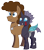 Size: 1577x1773 | Tagged: safe, artist:feralroku, derpibooru exclusive, oc, oc only, oc:cotton tales, oc:strong runner, changeling, pony, 2020 community collab, derpibooru community collaboration, dog tags, simple background, smiling, transparent background