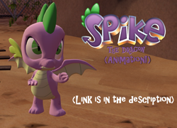 Size: 1504x1080 | Tagged: safe, artist:red4567, spike, dragon, g4, 3d, downloadable, male, pose, solo, spike as spyro, spyro the dragon, spyro the dragon (series), wholesome, winged spike, wings