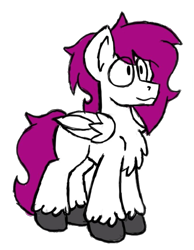Size: 681x879 | Tagged: safe, alternate version, artist:drheartdoodles, oc, oc only, oc:dr.heart, clydesdale, pegasus, pony, 2020 community collab, derpibooru community collaboration, blank flank, simple background, solo, transparent background