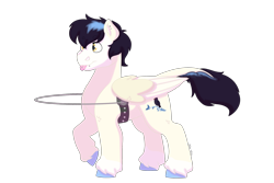 Size: 1280x854 | Tagged: safe, artist:itstechtock, oc, oc only, oc:nightingale (itstechtock), pegasus, pony, female, magical lesbian spawn, mare, offspring, parent:sapphire shores, parent:songbird serenade, simple background, solo, tongue out, transparent background