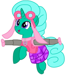 Size: 890x1013 | Tagged: safe, artist:徐詩珮, glitter drops, pony, unicorn, series:sprglitemplight diary, series:sprglitemplight life jacket days, series:springshadowdrops diary, series:springshadowdrops life jacket days, g4, alternate universe, base used, clothes, cute, flying, glitterbetes, paw patrol, simple background, swimsuit, transparent background