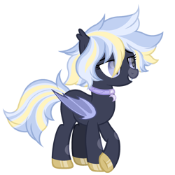 Size: 1700x1700 | Tagged: safe, artist:ponkus, oc, oc only, oc:crescent moon, bat pony, pony, base used, choker, simple background, solo, transparent background