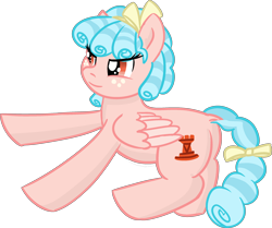 Size: 2626x2193 | Tagged: safe, alternate version, artist:poniidesu, cozy glow, pegasus, pony, g4, blue hair, bow, butt, clothes, cozy glutes, cozybetes, curly mane, cute, dock, eyelashes, female, filly, foal, freckles, high res, plot, simple background, solo, transparent background, wings