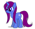 Size: 923x768 | Tagged: safe, artist:juju2143, oc, oc only, oc:yuki kagayaki, pony, unicorn, puppet rig, simple background, smiling, solo, transparent background